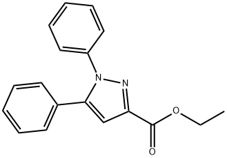 1H-Pyrazole-3-carboxylic acid, 1,5-diphenyl-, ethyl ester Structure