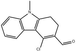 4-CHLORO-9-METHYL-2,9-DIHYDRO-1H-CARBAZOLE-3-CARBALDEHYDE 化学構造式