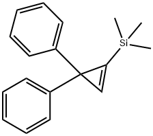 (3,3-Diphenyl-1-cyclopropen-1-yl)(trimethyl)silane Struktur
