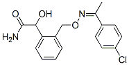 Benzeneacetamide,  2-[[[[1-(4-chlorophenyl)ethylidene]amino]oxy]methyl]--alpha--hydroxy- 化学構造式
