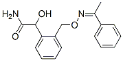 Benzeneacetamide,  -alpha--hydroxy-2-[[[(1-phenylethylidene)amino]oxy]methyl]-|