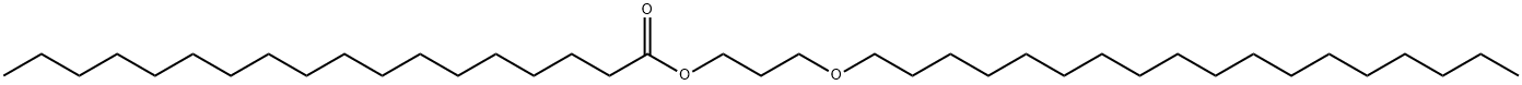 Octadecanoic acid 3-octadecyloxypropyl ester Structure