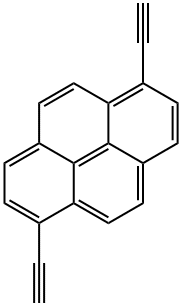 Pyrene, 1,6-diethynyl- Struktur