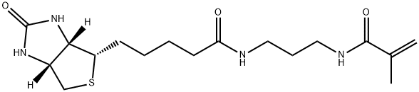 1H-Thieno[3,4-d]iMidazole-4-pentanaMide, hexahydro-N-[3-[(2-Methyl-1-oxo-2-propenyl)aMino]propyl]-2-oxo-, (3aS,4S,6aR)- Structure