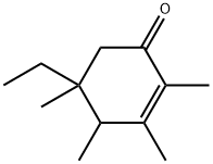 5-ethyl-2,3,4,5-tetramethylcyclohexen-1-one Structure