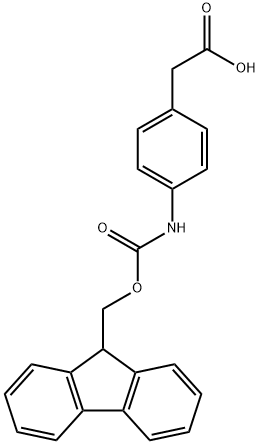 FMOC-(4-AMINOPHENYL)ACETIC ACID Struktur