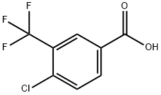 4-氯-3-(三氟甲基)苯甲酸,1737-36-6,结构式