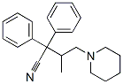 beta-methyl-alpha,alpha-diphenylpiperidine-1-butyronitrile, 17371-45-8, 结构式