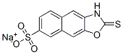 sodium 2-thioxonaphth[2,3-d]oxazoline-7-sulphonate 结构式