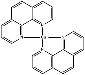 bis(1,10-phenanthroline)copper(1+) ion Structure