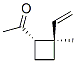 Ethanone, 1-(2-ethenyl-2-methylcyclobutyl)-, (1S-cis)- (9CI) Structure
