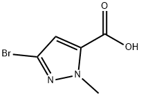 3-Bromo-1-methyl-1H-pyrazole-5-carboxylicacid 结构式