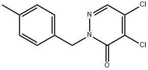 4,5-二氯-2-(4-甲基苄基)-2,3-二氢哒嗪-3-酮,173843-86-2,结构式