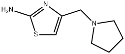 4-(PYRROLIDIN-1-YLMETHYL)-1,3-THIAZOL-2-AMINE 化学構造式