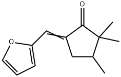 5-Furfurylidene-2,2,3-trimethylcyclopentanone Struktur