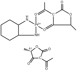 (5S)-3-乙酰基-5-甲基-4-氧代呋喃-2-醇铂(+2)盐环己基二胺络合物,173903-27-0,结构式