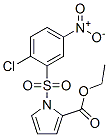 ethyl 1-(2-chloro-5-nitro-phenyl)sulfonylpyrrole-2-carboxylate Struktur