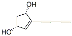 4-Cyclopentene-1,3-diol, 4-(1,3-butadiynyl)-, (1R,3S)- (9CI) 化学構造式