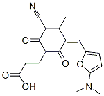 3-Cyclohexene-1-propanoic  acid,  3-cyano-5-[[5-(dimethylamino)-2-furanyl]methylene]-4-methyl-2,6-dioxo-|