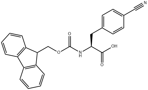 FMOC-L-4-CYANOPHENYLALANINE Structure