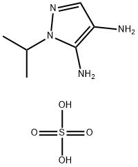N-异丙基- 4,5-二氨基吡唑硫酸盐 结构式