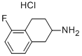 5-氟-1,2,3,4-四氢萘-2-胺盐酸盐 结构式