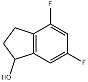 4,6-DIFLUORO-2,3-DIHYDRO-1H-INDEN-1-OL Struktur