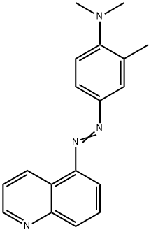 N,N,2-trimethyl-4-quinolin-5-yldiazenyl-aniline Structure