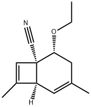 Bicyclo[4.2.0]octa-4,7-diene-1-carbonitrile, 2-ethoxy-4,7-dimethyl-, (1alpha,2ba,6alpha)- (9CI) 结构式