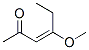 3-Hexen-2-one, 4-methoxy-, (E)- (9CI) Structure