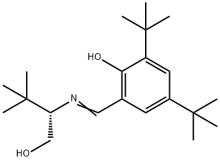 (S)-()-2-(3,5-二叔丁基亚水杨)基氨基-3,3-二甲基-1-丁醇, 174022-08-3, 结构式