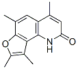 4,6,8,9-tetramethyl-2H-furo(2,3-h)quinolin-2-one 结构式
