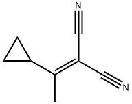 2-(1-CYCLOPROPYLETHYLIDENE)MALONONITRILE 化学構造式