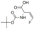 3-Butenoicacid,2-[[(1,1-dimethylethoxy)carbonyl]amino]-4-fluoro-,[S-(Z)]- 结构式