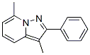 3,7-ジメチル-2-フェニルピラゾロ[1,5-a]ピリジン 化学構造式