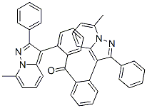 (7-Methyl-2-phenylpyrazolo[1,5-a]pyridin-3-yl)phenyl ketone 结构式