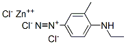 4-ethylamino-3-methyl-benzenediazonium, zinc(+2) cation, trichloride Structure