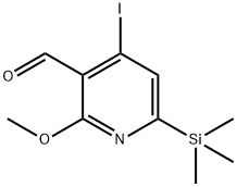 4-Iodo-2-Methoxy-6-triMethylsilanyl-pyridine-3-carbaldehyde Structure