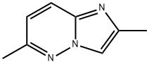 2,6-DIMETHYLIMIDAZO[1,2-B]PYRIDAZINE 化学構造式