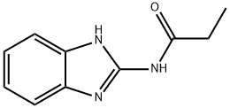 Propanamide, N-1H-benzimidazol-2-yl- (9CI) 化学構造式