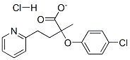 3-pyridylmethyl 2-(4-chlorophenoxy)-2-methylpropionate hydrochloride, 17413-51-3, 结构式