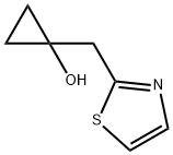 Cyclopropanol,  1-(2-thiazolylmethyl)- Structure