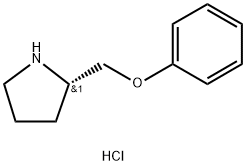 (S)-2-(苯氧基甲基)-吡咯烷盐酸盐 结构式