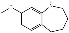 8-METHOXY-2,3,4,5-TETRAHYDRO-1H-BENZO[B]AZEPINE HYDROCHLORIDE 化学構造式