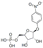 .beta.-D-Ribofuranoside, 4-nitrophenyl, 5-(dihydrogen phosphate) 化学構造式
