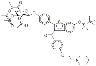 174264-48-3 Methyl-1-(6-tert-butyldimethylsylyl-4’-hydroxyraloxifene)-2,3,4-tri-O-acetyl--D-glycopyranuronate