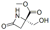 2-Azetidinecarboxylicacid,2-(hydroxymethyl)-4-oxo-,methylester,(S)-(9CI) 结构式