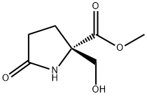 D-Proline, 2-(hydroxymethyl)-5-oxo-, methyl ester (9CI) 结构式