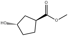 (1S,3S)-3-羟基环戊烷羧酸甲酯,174292-58-1,结构式