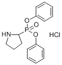 2-ピロリジニルホスホン酸ジフェニル 化学構造式